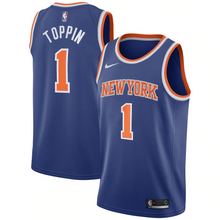 Load image into Gallery viewer, New York Knicks Nike Icon Swingman Jersey - Obi Toppin - Mens