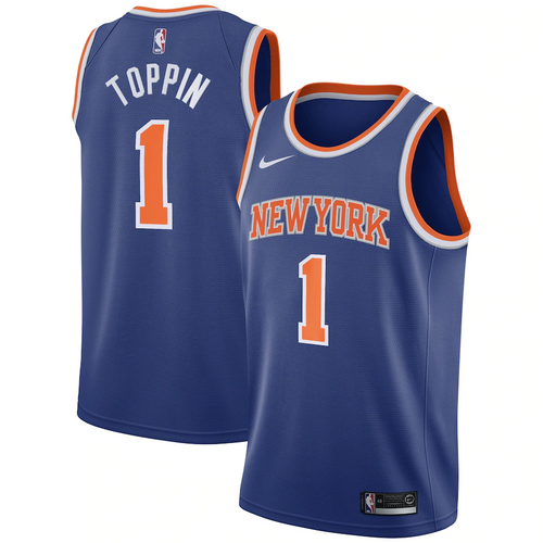 New York Knicks Nike Icon Swingman Jersey - Obi Toppin - Mens