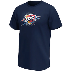Oklahoma City Thunder Fanatics Branded Iconic Splatter Graphic T-Shirt