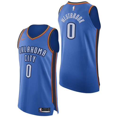 Oklahoma City Thunder Nike Icon Authentic Jersey - Russell Westbrook - Mens