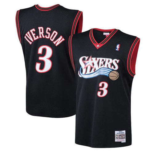 Philadelphia 76ers Allen Iverson 2000-01 Road Swingman Jersey by Mitchell & Ness - Mens