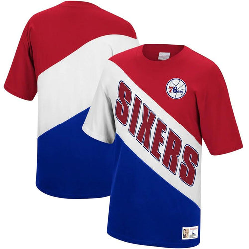 Philadelphia 76ers Mitchell & Ness Play by Play T-Shirt - Mens