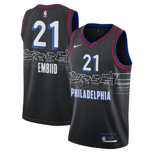 Philadelphia 76ers Nike City Edition Swingman Jersey - Joel Embiid - Mens
