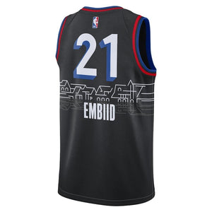 Philadelphia 76ers Nike City Edition Swingman Jersey - Joel Embiid - Mens