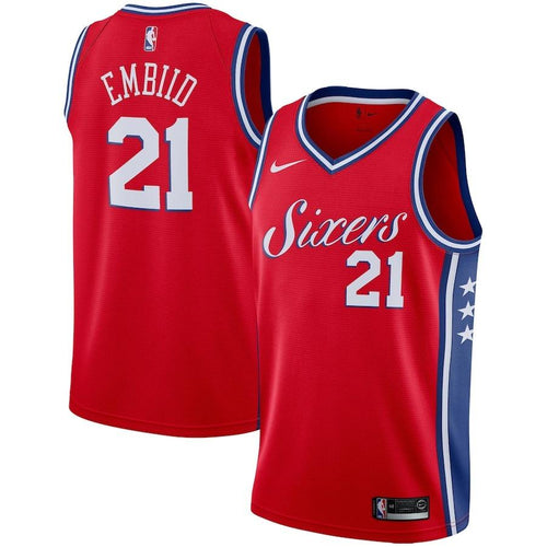 Philadelphia 76ers Nike Statement Swingman Jersey - Joel Embiid - Mens
