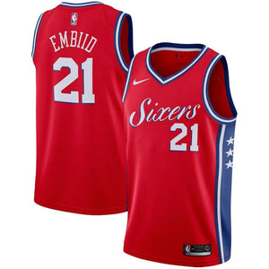 Philadelphia 76ers Nike Statement Swingman Jersey - Joel Embiid - Mens