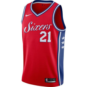 Philadelphia 76ers Nike Statement Swingman Jersey - Joel Embiid - Mens
