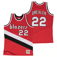 Load image into Gallery viewer, Portland Trail Blazers Clyde Drexler Hardwood Classics Road Swingman Jersey by Mitchell &amp; Ness - Mens