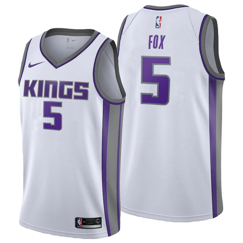 Sacramento Kings Nike Association Swingman Jersey - DeAaron Fox - Mens