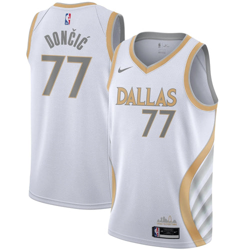 Dallas Mavericks Nike City Edition Swingman Jersey - Luka Doncic - Mens