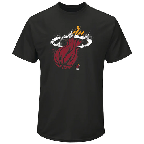 Miami Heat Iconic Splatter Graphic T-Shirt - Mens
