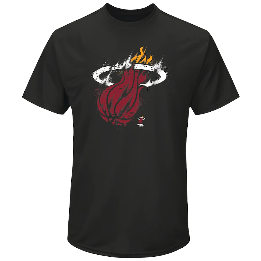 Miami Heat Iconic Splatter Graphic T-Shirt - Mens