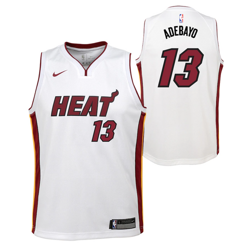 Miami Heat Nike Association Swingman Jersey - Bam Adebayo - Youth