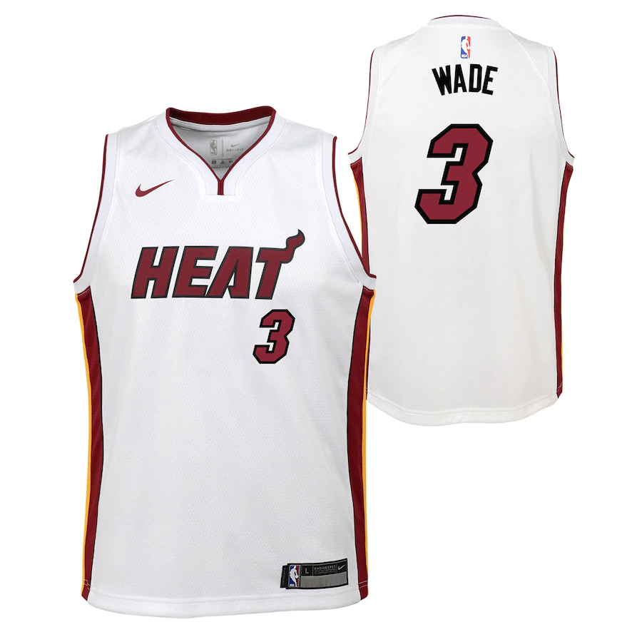 Miami Heat Nike Association Swingman Jersey - Dwyane Wade - Youth