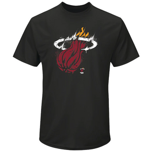 Miami Heat Iconic Splatter Graphic T-Shirt - Mens