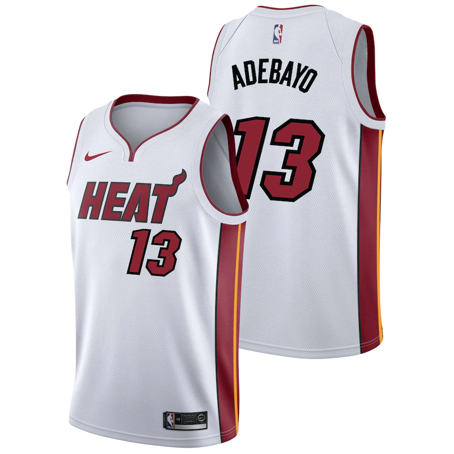 Miami Heat Nike Association Swingman Jersey - Bam Adebayo - Mens