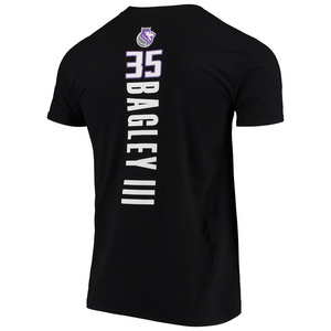 Men's Fanatics Branded Marvin Bagley III Black Sacramento Kings Team Playmaker Name & Number T-Shirt