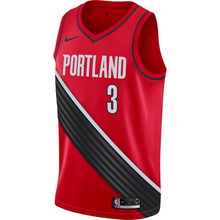 Load image into Gallery viewer, Men&#39;s Nike C.J. McCollum Red Portland Trail Blazers Finished Swingman Jersey - Statement Edition