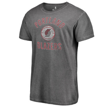 Load image into Gallery viewer, Men&#39;s Fanatics Branded Black Portland Trail Blazers Icon Logo Shadow Washed T-Shirt