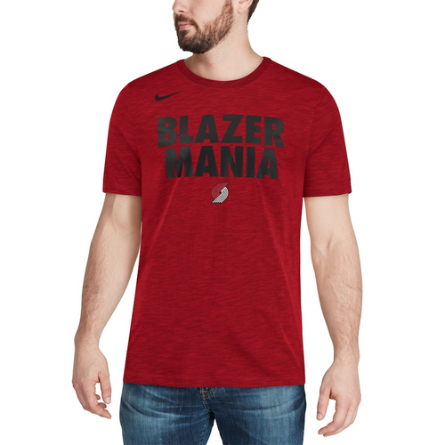 Men's Nike Heathered Red Portland Trail Blazers Essential Team Attitude Performance T-Shirt