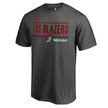 Load image into Gallery viewer, Men&#39;s Fanatics Branded Heather Charcoal Portland Trail Blazers Noches Ene-Be-A Wordmark T-Shirt