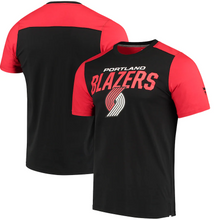 Load image into Gallery viewer, Men&#39;s Fanatics Branded Black/Red Portland Trail Blazers Iconic T-Shirt