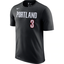Load image into Gallery viewer, Men&#39;s Nike C.J. McCollum Black Portland Trail Blazers Player Name &amp; Number Performance T-Shirt