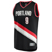 Load image into Gallery viewer, Men&#39;s Fanatics Branded Nassir Little Black Portland Trail Blazers 2019 NBA Draft First Round Pick Fast Break Replica Jersey - Icon Edition