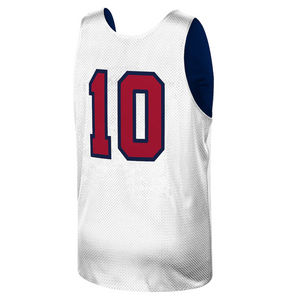 Men's Mitchell & Ness Clyde Drexler Navy USA Basketball Training 1992 Dream Team Authentic Reversible Practice Jersey