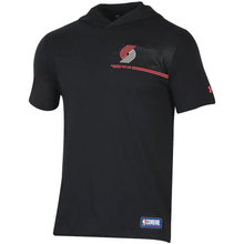 Load image into Gallery viewer, Men&#39;s Under Armour Black Portland Trail Blazers Combine Authentic Baseline Hoodie Performance T-Shirt
