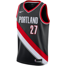 Load image into Gallery viewer, Men&#39;s Nike Jusuf Nurkic Black Portland Trail Blazers Replica Swingman Jersey - Icon Edition