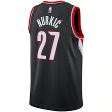 Load image into Gallery viewer, Men&#39;s Nike Jusuf Nurkic Black Portland Trail Blazers Replica Swingman Jersey - Icon Edition