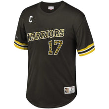 Load image into Gallery viewer, Men&#39;s Mitchell &amp; Ness Chris Mullin Black Golden State Warriors Player Name &amp; Number T-Shirt