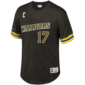 Men's Mitchell & Ness Chris Mullin Black Golden State Warriors Player Name & Number T-Shirt