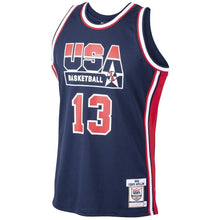 Load image into Gallery viewer, Men&#39;s Mitchell &amp; Ness Chris Mullin Navy USA Basketball Home 1992 Dream Team Authentic Jersey