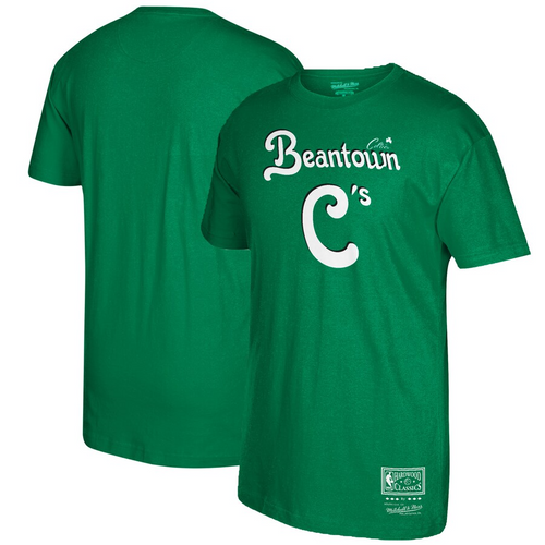 Men's Mitchell & Ness Kelly Green Boston Celtics Beantown Hometown T-Shirt