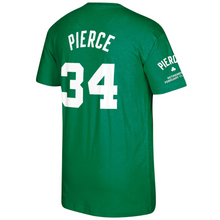 Load image into Gallery viewer, Men&#39;s Mitchell &amp; Ness Paul Pierce Kelly Green Boston Celtics Retirement Name &amp; Number T-Shirt