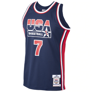Men's Mitchell & Ness Larry Bird Navy USA Basketball Home 1992 Dream Team Authentic Jersey