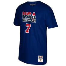 Load image into Gallery viewer, Men&#39;s Mitchell &amp; Ness Larry Bird Navy USA Basketball 1992 Dream Team Name &amp; Number T-Shirt