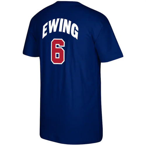 Men's Mitchell & Ness Patrick Ewing Navy USA Basketball 1992 Dream Team Name & Number T-Shirt
