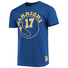 Load image into Gallery viewer, Men&#39;s Mitchell &amp; Ness Chris Mullin Royal Golden State Warriors Hardwood Classics Name &amp; Number Team T-Shirt