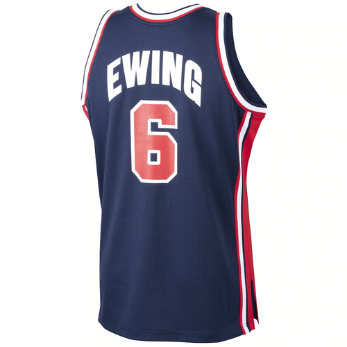 Men's Mitchell & Ness Patrick Ewing Navy USA Basketball Home 1992 Dream Team Authentic Jersey