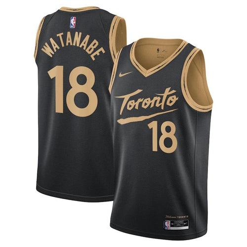Toronto Raptors Nike City Edition Swingman Jersey - Yuta Watanabe - Mens