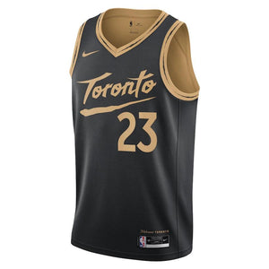 Toronto Raptors Nike City Edition Swingman Jersey - Black - Fred VanVleet - Mens