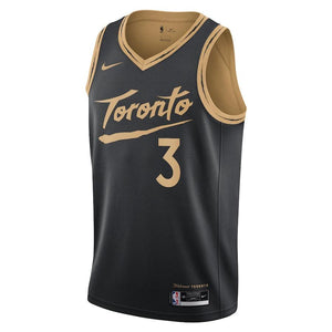 Toronto Raptors Nike City Edition Swingman Jersey - Black - OG Anunoby - Mens