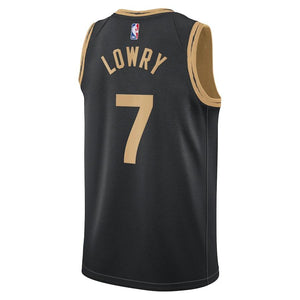 Toronto Raptors Nike City Edition Swingman Jersey - Black - Kyle Lowry - Mens
