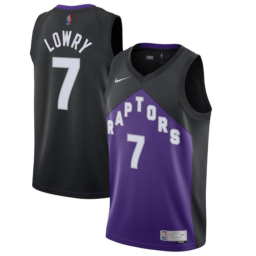 Toronto Raptors Nike Earned Edition Swingman Jersey - Kyle Lowry - Mens