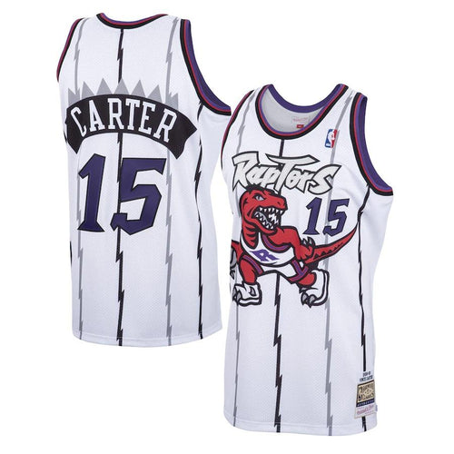 Toronto Raptors Vince Carter Hardwood Classics Home Swingman Jersey By Mitchel & Ness - Mens