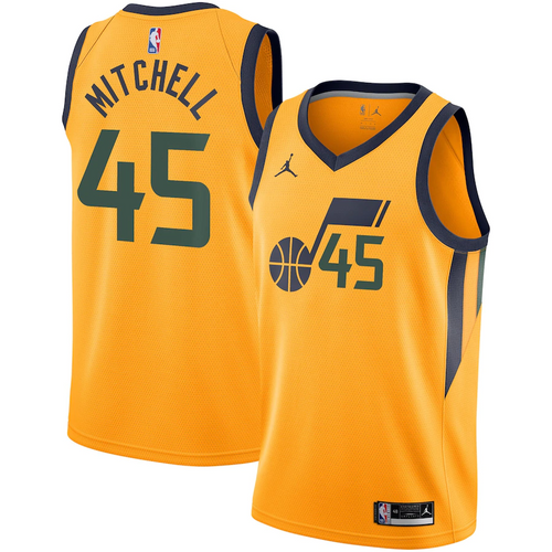 Utah Jazz Jordan Statement Swingman Jersey - Donovan Mitchell - Mens